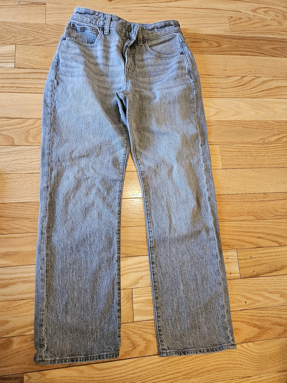 Madewell Women's Curvy 90s Straight-Leg Jeans - Grey Wash